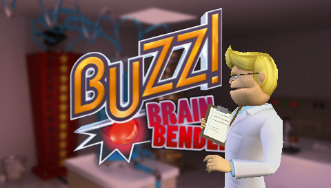 Buzz: Brain Bender title screen for PSP